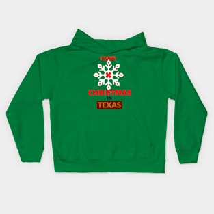 I LOVE CHRISTMAS IN TEXAS Kids Hoodie